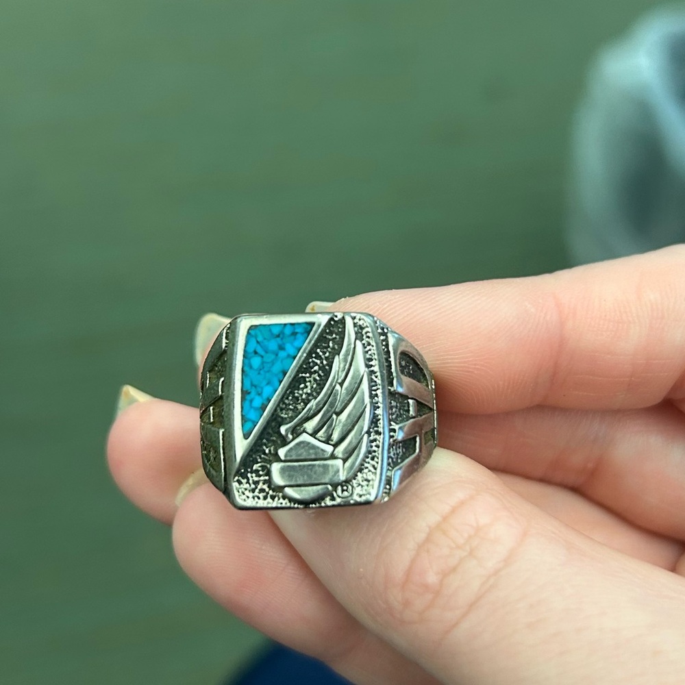 Harley Davidson Turquoise Collector Ring